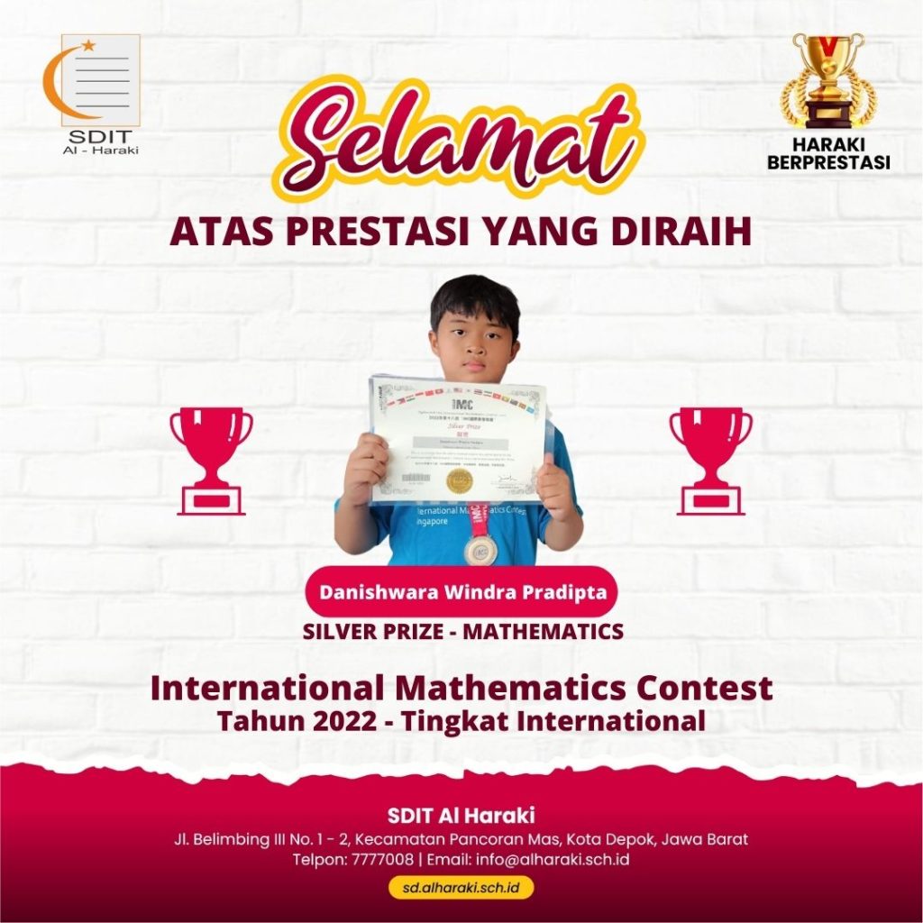 Danishwara Windra Pradipta Meraih “Silver Prize – Mathematics” Pada International Mathematics Contest